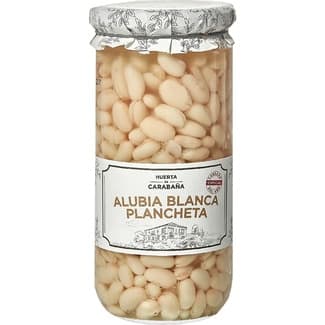 Alubia blanca plancheta cocida frasco 660 g - Huerta De Carabaña