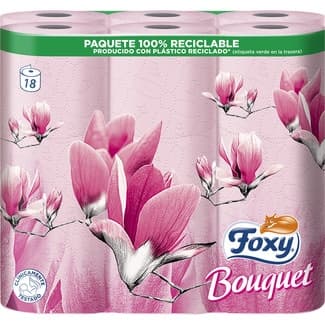 Papel higiénico Bouquet paquete 18 unidades - Foxy