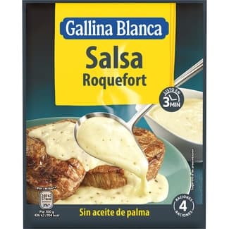 Salsa roquefort sin aceite de palma sobre 23 g - Gallina Blanca