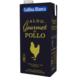 Caldo gourmet con pollo de corral sin gluten envase 1 l - Gallina Blanca