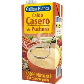 Caldo de puchero casero 100% natural envase 1 l - Gallina Blanca