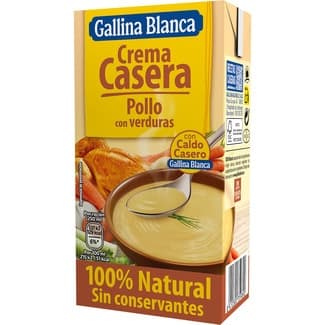 Crema de pollo casera con verduras sin gluten envase 500 ml - Gallina Blanca