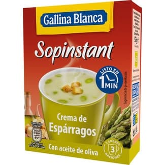 Sopinstant crema de espárragos pack 3 sobres 57 g - Gallina Blanca