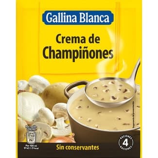 Crema de champiñones sin aceite de palma sobre 62 g - Gallina Blanca