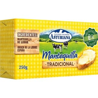 Mantequilla tradicional pastilla 250 g - Asturiana