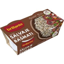 Arroz basmati salvaje cocido para guarnición pack 2 envases 125 g - Brillante