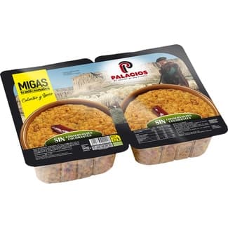 Migas con chistorra pack 2 x 250 g envase 500 g - Palacios