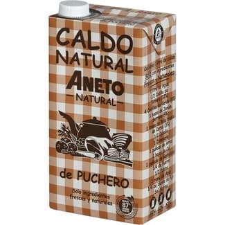Caldo de puchero 100% natural sin gluten y sin lactosa envase 1 l - Aneto