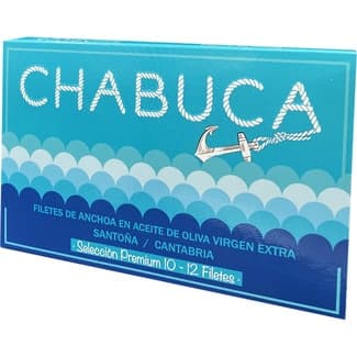 Filetes de anchoa en aceite de oliva virgen extra 10-12 piezas lata 60 g neto escurrido - Chabuca