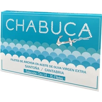 Filetes de anchoa en aceite de oliva virgen extra 14-16 piezas lata 60 g neto escurrido - Chabuca