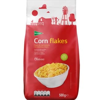 Corn Flakes Classic cereales de desayuno en copos de maíz tostados bolsa 500 g - El Corte Ingles