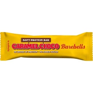 Barrita proteica de caramelo y chocolate sin azúcar añadido envase 55 g - Barebells