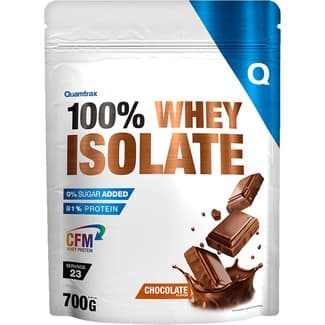 Whey Isolate proteína de suero en polvo sabor chocolate envase 700 g Aislada - Quamtrax