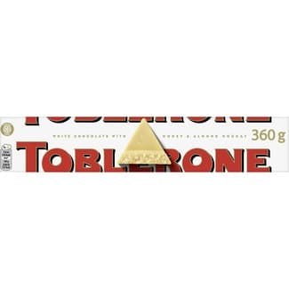 Chocolate blanco con miel y almendras estuche 360 g - Toblerone