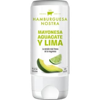 Salsa HN mayonesa, aguacate y lima sin gluten envase 180 ml - Hamburguesa Nostra