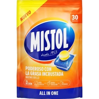 Detergente lavavajillas Todo en 1 envase 30 pastillas - Mistol