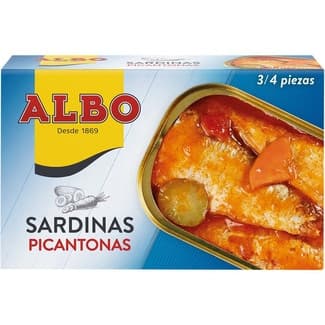 Sardinas en salsa picantona lata 85 g neto escurrido - Albo