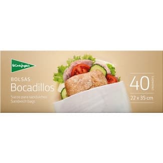 Bolsas para bocadillos 22x35 cm caja 40 unidades - El Corte Ingles
