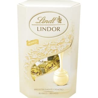 Bombones de chocolate blanco estuche 200 g - Lindt Lindor
