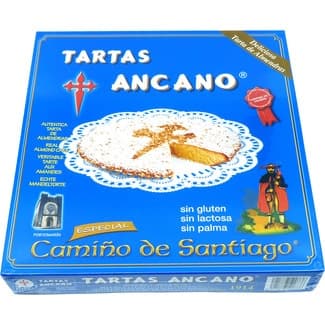 Tarta de almendra sin gluten y sin lactosa envase 570 g - Tartas Ancano