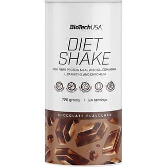 Diet Shake batido proteico con glucomanano, L-carnitina y cromo sabor chocolate envase 750 g sin aceite de palma ni azúcares añadidos - Biotech Usa