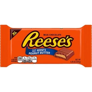 XL chocolatina de chocolate con leche con crema de cacahuete envase 120 g - Reese's
