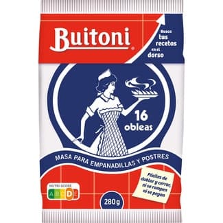 Masa para empanadillas y postres 16 obleas bolsa 280 g - Buitoni