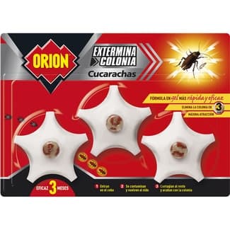 Gel cebo mata cucarachas caja 3 unidades - Orion