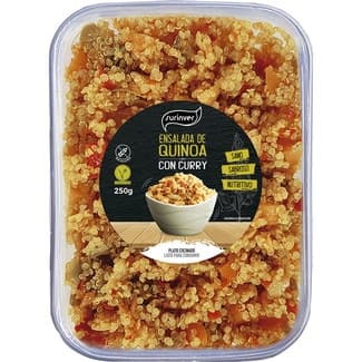 Ensalada de quinoa con curry sin gluten tarrina 250 g - Surinver
