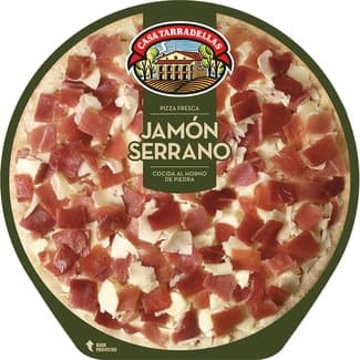 Pizza de jamón serrano envase 390 g - Casa Tarradellas