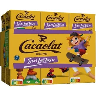 Batido de cacao sin lactosa y sin gluten pack 6 briks 200 ml - Cacaolat