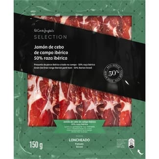 Jamón de cebo de campo ibérico 50% raza ibérica en lonchas envase 150 g - El Corte Ingles Selection