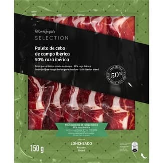 Paleta de cebo de campo ibérica 50% raza ibérica en lonchas envase 150 g - El Corte Ingles Selection