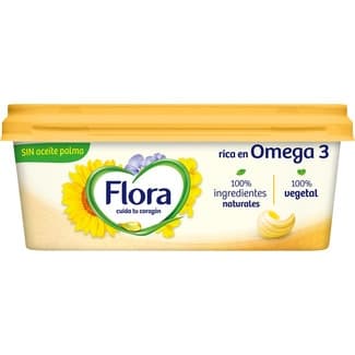 Margarina original rica en omega 3 sin aceite de palma tarrina 225 g sin gluten sin lactosa - Flora