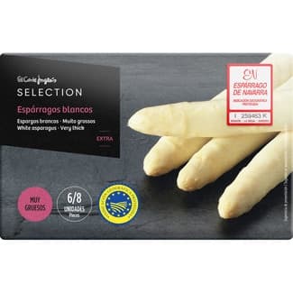 Espárragos blancos IGP de Navarra muy gruesos 6-8 piezas lata 250 g neto escurrido - El Corte Ingles Selection