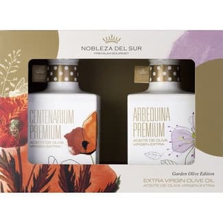 Aceite de oliva virgen extra primera cosecha Centenarium y Arbequina estuche 750 ml - Nobleza Del Sur