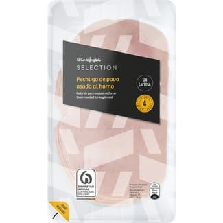 Pechuga de pavo en lonchas sin gluten sin lactosa envase 120 g - El Corte Ingles Selection