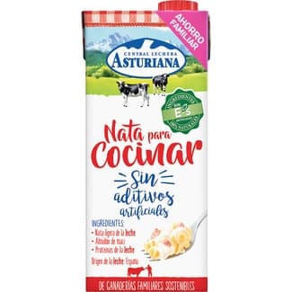 Nata ligera líquida para cocinar brik 1 l - Asturiana