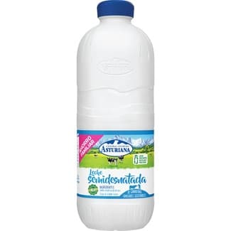 Leche semidesnatada botella 2,2 l - Asturiana