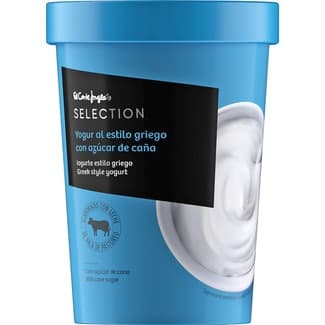 Yogur griego natural con azúcar de caña elaborado con leche de vaca de pastoreo envase 500 g - El Corte Ingles Selection