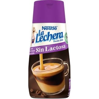 Leche condensada desnatada sin lactosa sirve fácil envase 450 g - La Lechera