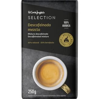 Café descafeinado molido mezcla 100% arábica paquete 250 g - El Corte Ingles Selection