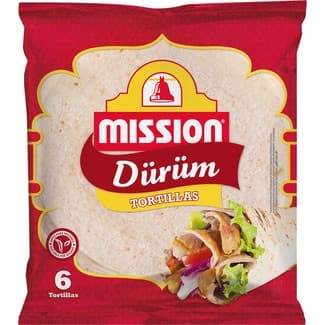 Dürüm tortillas 6 unidades paquete 378 g - Mission