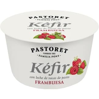 Kéfir de frambuesa con leche de vacas de pasto sin gluten envase 170 g - Pastoret