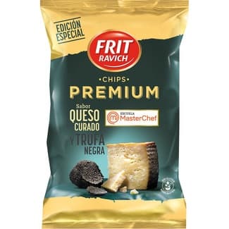 Patatas fritas sabor queso curado y trufa negra Sin Gluten bolsa 150 g - Frit Ravich Premiun