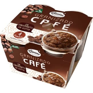 Granizado de café pack 4 unidades sin gluten estuche 800 ml - D'licios