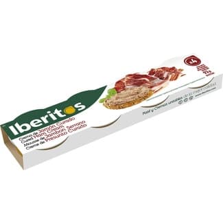 Paté de jamón curado 4 pack envase 23 g - Iberitos