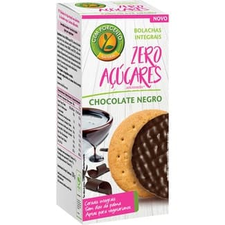 Galletas integrales con chocolate negro zero azúcares añadidos envase 130 g - Cem Porcento