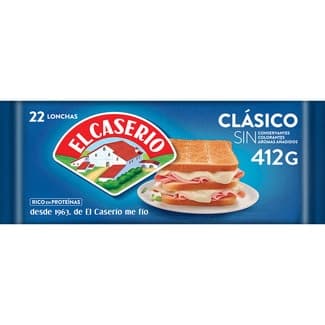 Queso fundido clásico en lonchas 22 unidades envase 412 g - El Caserio
