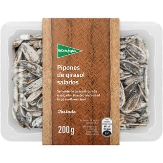 Pipones de girasol tostados y salados tarrina 200 g - El Corte Ingles